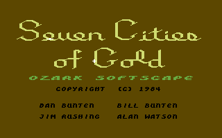 Seven Cities of Gold screenshot 4 for Commodore 64